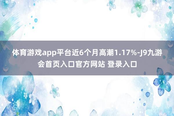 体育游戏app平台近6个月高潮1.17%-J9九游会首页入口官方网站 登录入口